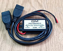 Перетворювач напруги DM DC7-20, з 12 В на 5 В USB, 15 Вт