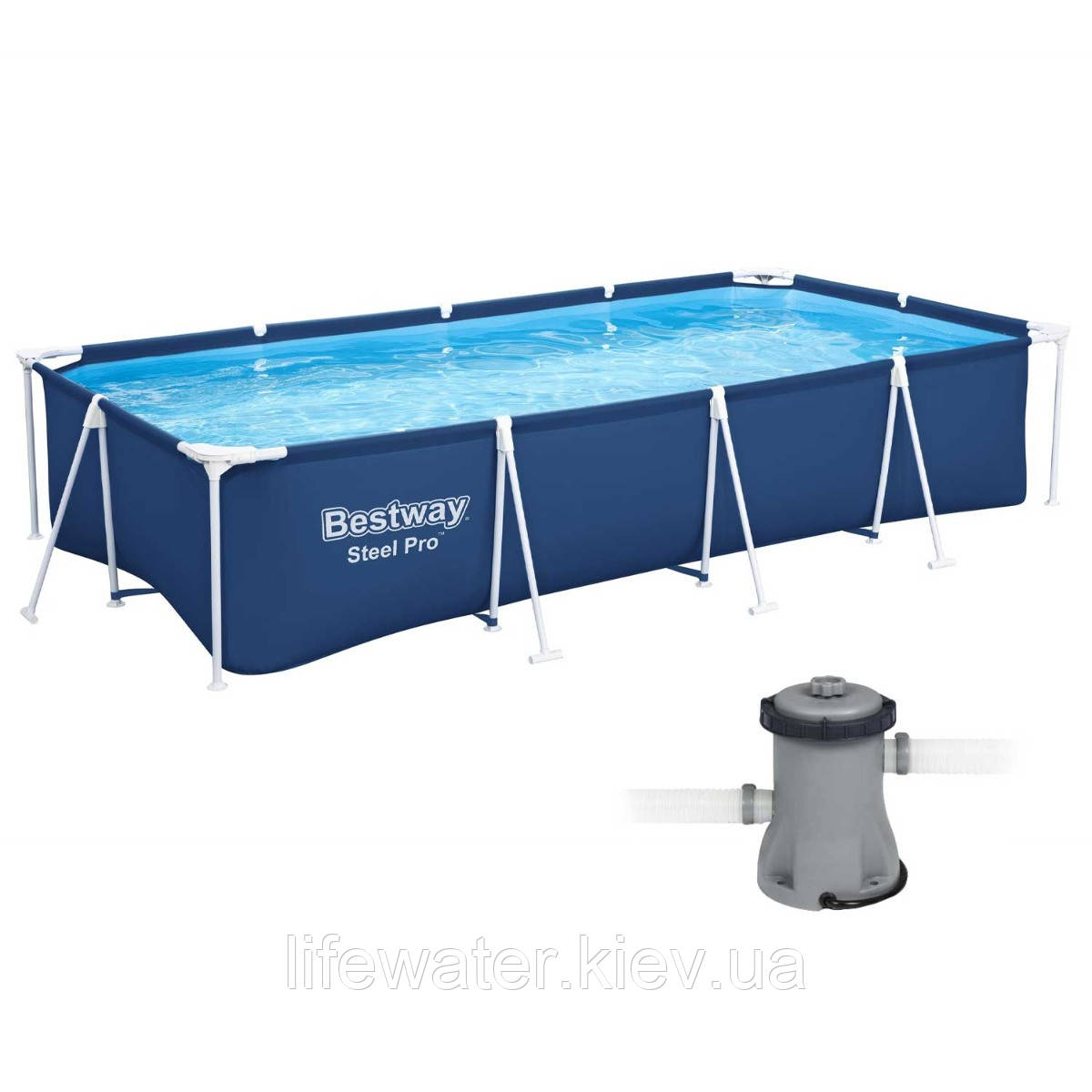Bestway Каркасний басейн Bestway 56424 (400х211х81 см) з картриджним фільтром