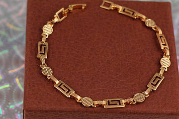 Браслет Xuping Jewelry Лора з колами 19 см 6 мм золотистий