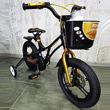 Іспанський Дитячий велосипед 14-GALAXY Black Магнієва рама (Magnesium) збірка 85%
