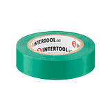 Стрічка ізоляційна 0.15мм*17мм*10м зелена INTERTOOL IT-0031 mst, фото 2