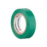 Стрічка ізоляційна 0.15мм*17мм*10м зелена INTERTOOL IT-0031 mst, фото 3