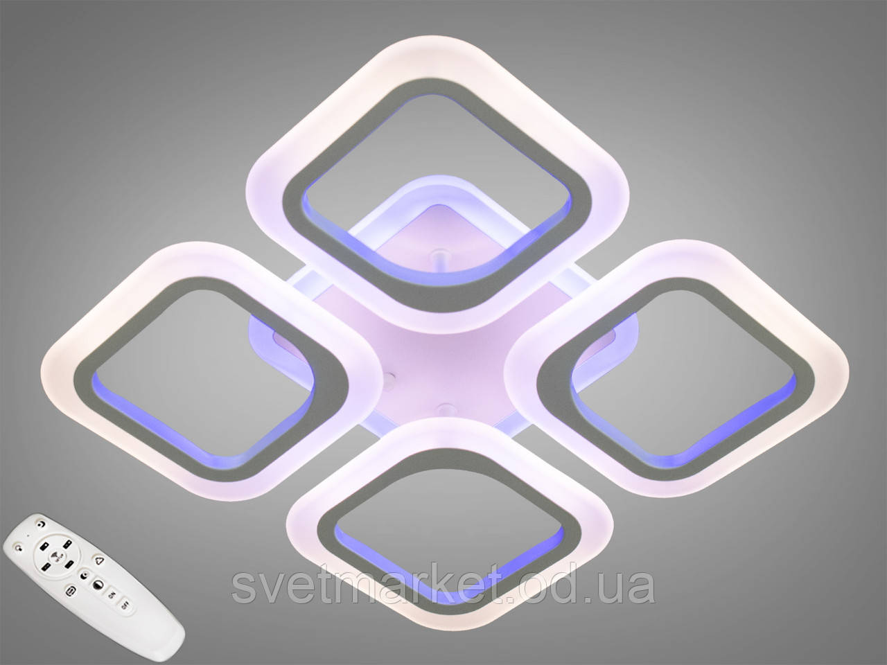 Люстра для невеликої кімнати AS8060/4WH LED dimmer-2.4 G, фото 1