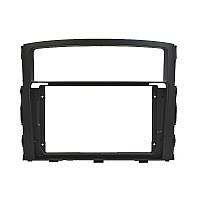 Переходная рамка 9" Lesko для авто Mitsubishi Pajero 2007+ (TK 0557) 6627 Black Перехідна рамка 9" Lesko Black