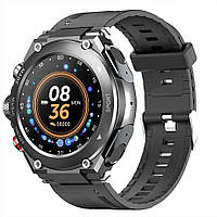 Смарт-часы T92 с наушниками 1,28 " сенсорный IPS экран MP3 Play, датчик температуры 380 мАч