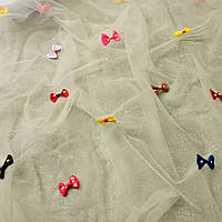 Тканина сітка різнокольорові Метелики