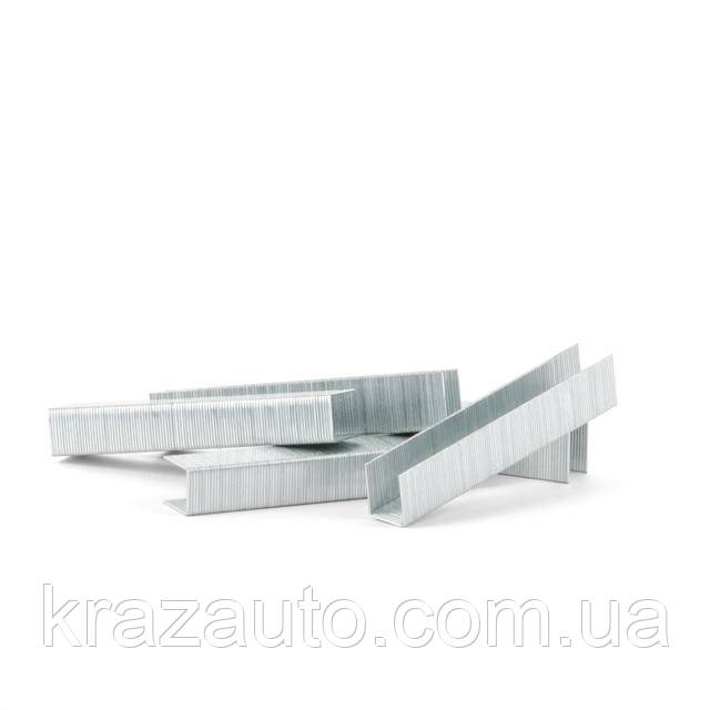 Скоба гартована 14 мм, пак. 1000 шт., ширина 11,3 мм, переріз 0,70 мм INTERTOOL RT-0134