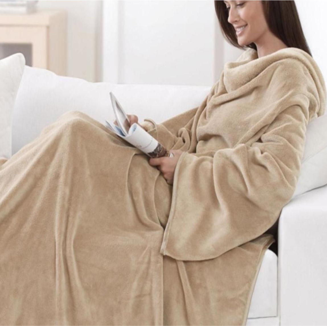 Плед з рукавами і кишенькою 150x200 см UFT Plaid Cream