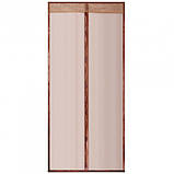 Москітна сітка на магнітах 110х210 см Коричневий, фото 3