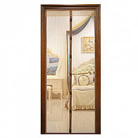Москитная сетка на дверь на магнитах Vegas коричневая 120х240 см