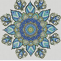 Алмазная мозаика Strateg Узор самопознания (30х30 см) CA-0066