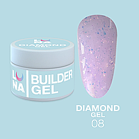 Гель для наращивания Luna Diamond Gel 15г №08