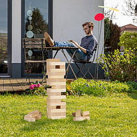 Деревянная игра в башню для детей и взрослых в чехле, 54 детали, дерево/полиэстер