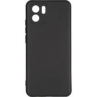 Чехол Silicone case Full для Xiaomi Redmi A1+ A1 Plus с закрытым низом микрофиброй силикон Черный