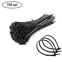 Хомут пластиковий стяжка Nylon Cable Tie Black 100×2.5 мм 100 штук