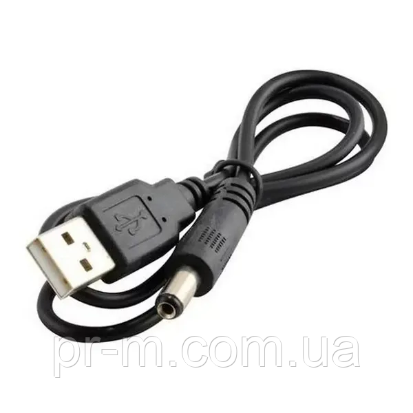 Кабель USB-DC 5,5mm для ліхтарів/роутерів