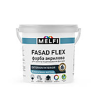 Фарба фасадна  "ТМ MELFI"  сніжно-біла "FAСAD FLEX",   1,2 кг