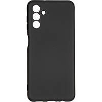 Чехол Silicone case Full для Samsung Galaxy A04S SM-A047 с закрытым низом микрофиброй силикон чёрный