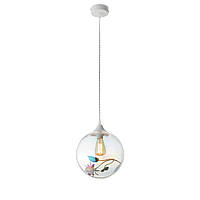 Подвесной светильник на тросе Е27 металл/стекло 20х127 см