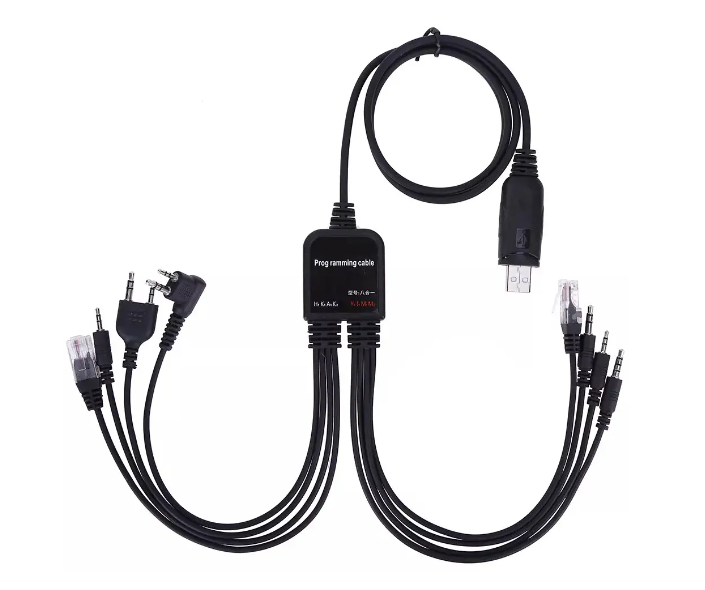 Універсальний USB-кабель для програмування рацій 8в1 WakeSnow для Baofeng, Motorola та багатьох інших