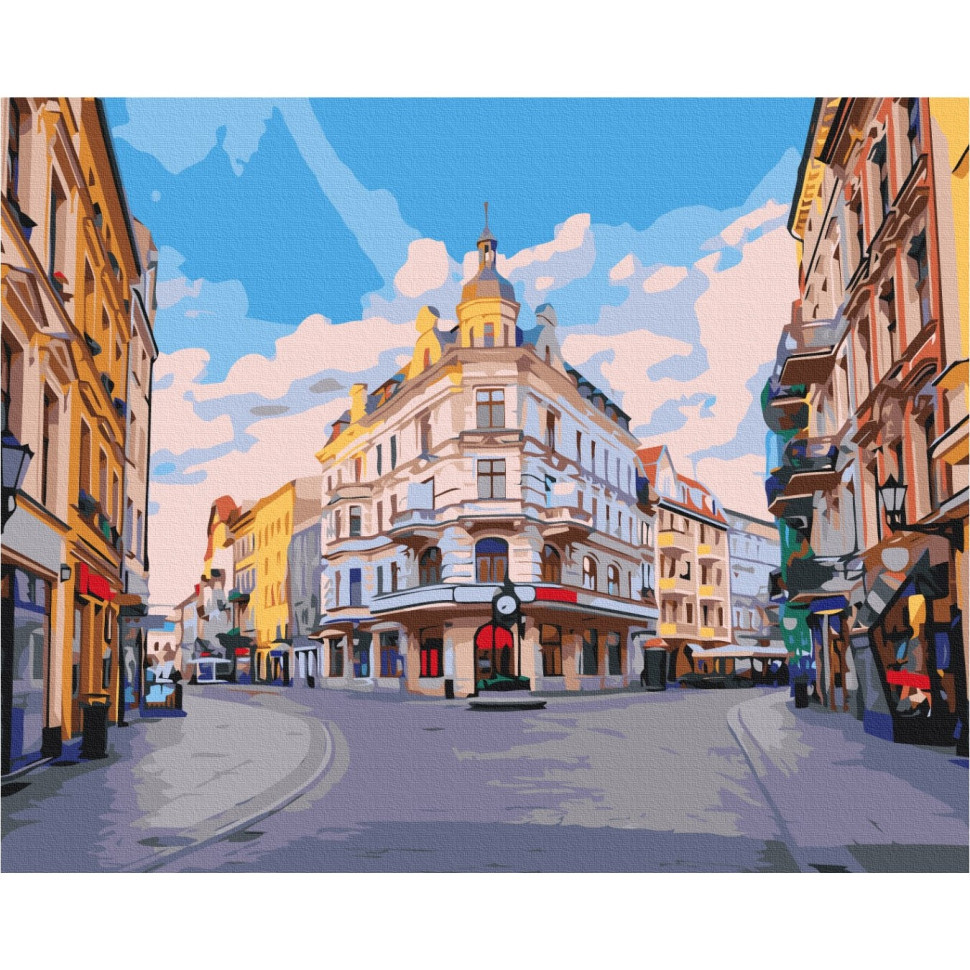 Картина за номерами "Уличками міста Торунь" Brushme BS53432 40х50 см melmil