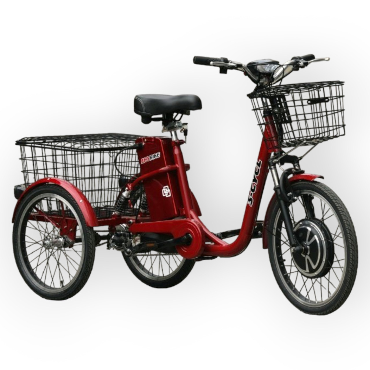 Электровелосипед SKYBIKE 3-CYCL 350W 36V12Ah Red - фото 1 - id-p1855462545