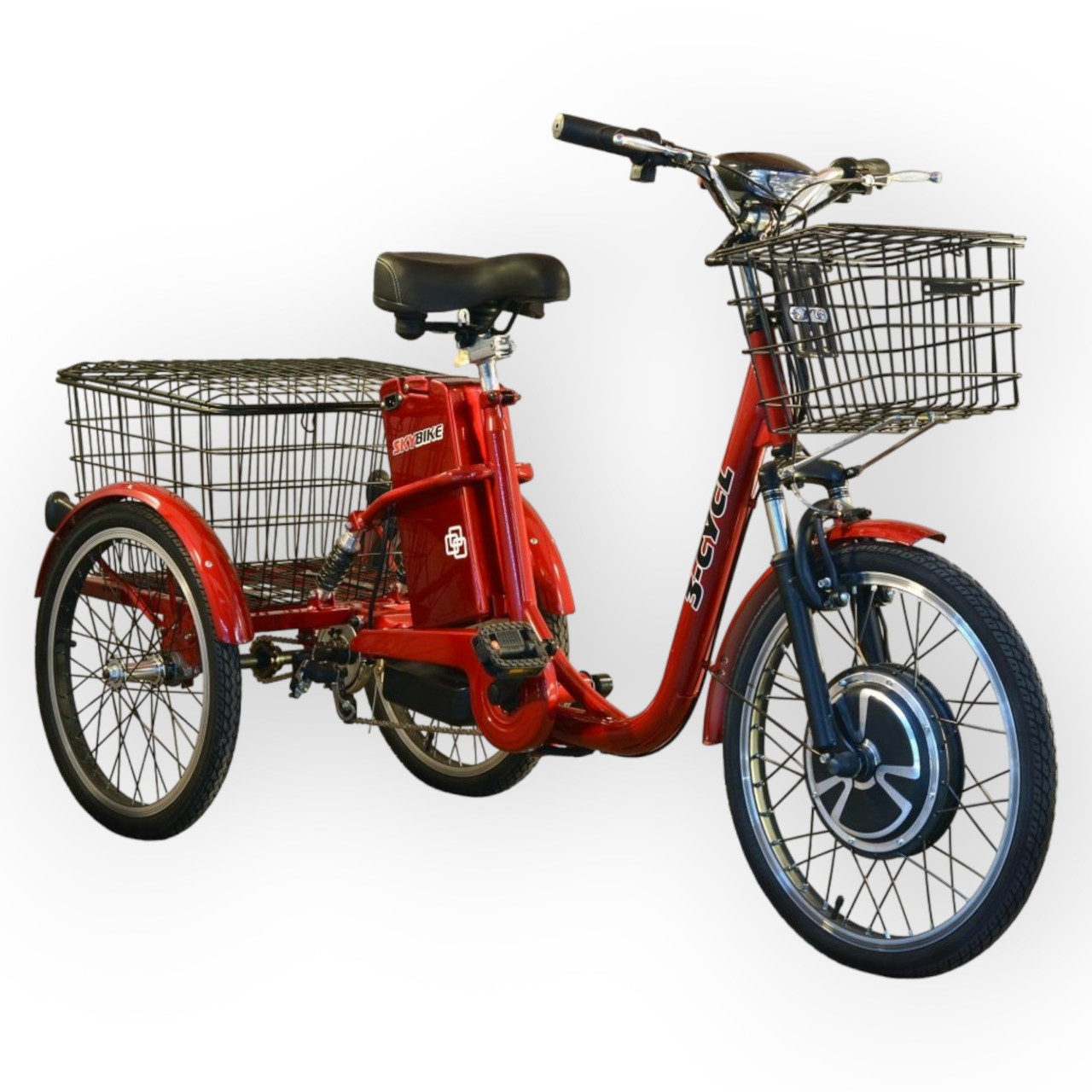 Электровелосипед SKYBIKE 3-CYCL 350W 36V12Ah Red - фото 9 - id-p1855462545