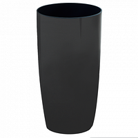 Горщик для квітів високий підлоговий "Альфа" 5л круглий глянсовий d22*41,5см (какао)