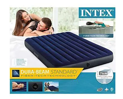 Надувний матрац Intex Dura-Beam Standart 152 x 203 x 25 см двоспальний (64759)