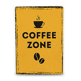 Дерев'яний Постер Coffee Zone