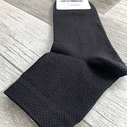 Шкарпетки чоловічі сітка бавовна середні ВженеBOSSі, розмір 25 (39-40), чорні, 012093, фото 3