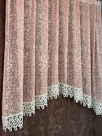 Готова фіранка, арка жакард Мрамур (3м. 4м. 5м.) (1,55) на (1,25)
