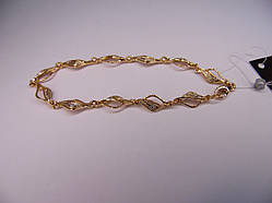 Золотий браслет, розмір 20 см Новий