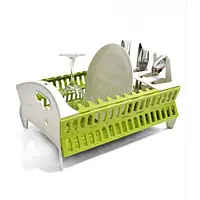 Сушилка органайзер для посуды collapsible compact dish rack настольный