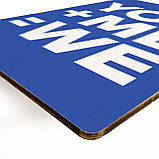 Дерев'яний Постер You+Me Blue, фото 3