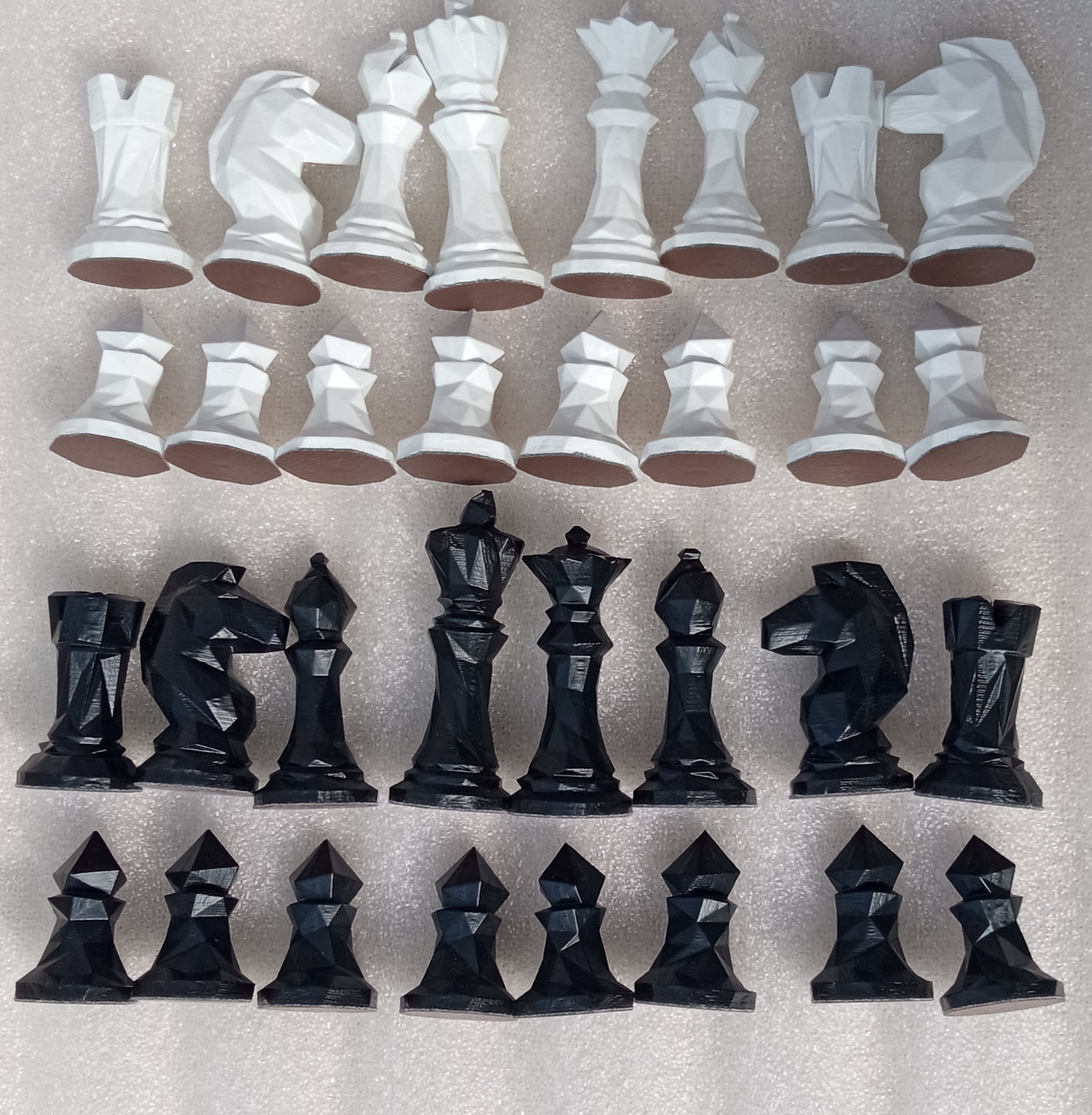 Дерев'яні шахові фігури Модерн, фото 1