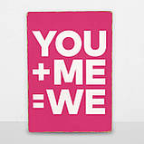 Дерев'яний Постер You+Me Pink, фото 6