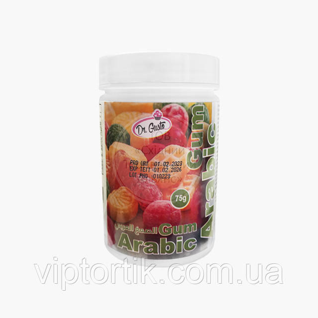 Gum Arabic (гуміарабік, аравійська камедь) Dr. Gusto — 75 г, фото 1