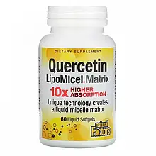 Кверцетин Natural Factors Quercetin LipoMicel Matrix 60 Liquid Softgels