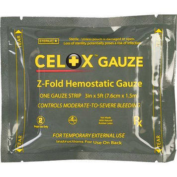 Бинт гемостатичний Z-Fold Celox Gauze (1,5 м х 7,6 см)