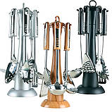 Набір кухарів 7 Предметів із неіржавкої сталі Rainbow MR-1501 Набори кухонного приладдя неіржавка сталь, фото 3