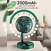 Портативний вентилятор акумуляторний Telescope Fan з USB заряджанням, портативний мінівентилятор, фото 7