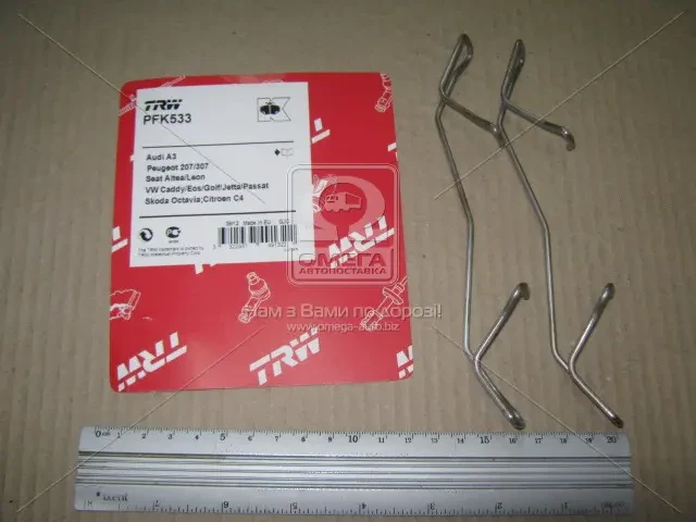 Колодка гальм. компл. монтажний VW CADDY, PASSAT передн. (вир-во TRW)