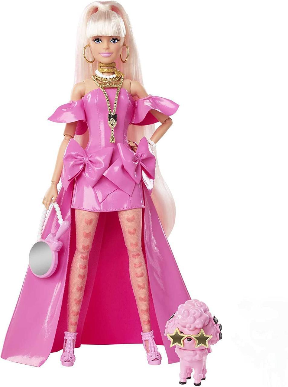 Лялька Барбі Екстра Фенсі блондинка в рожевому Barbie Extra Fashionista Doll HHN12