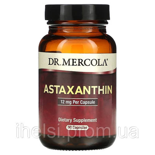 Купить Dr. Mercola, Астаксантин, 12 мг, 90 капсул, цена 5289 ₴ — Prom ...