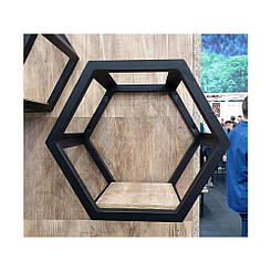 Полиця металева підвісна Хеві ЛОФТ Метал-Дизайн купити в Одесі, Україні