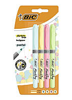 Набор текстовых маркеров BIC Pastel 1.6 мм 4 шт