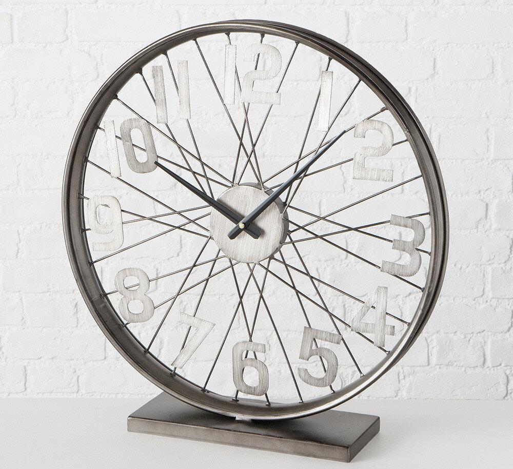 Годинник настільний круглий металевий декоративний "Колесо життя"