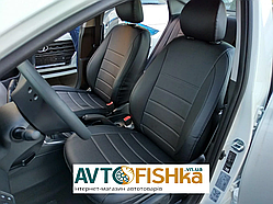 Автомобільні чохли салону Ford Fusion 2002-2012 Екошкіра Чорні