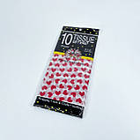 Папір тіш'ю, "Серця", 50*65 см, (10 листів), фото 3